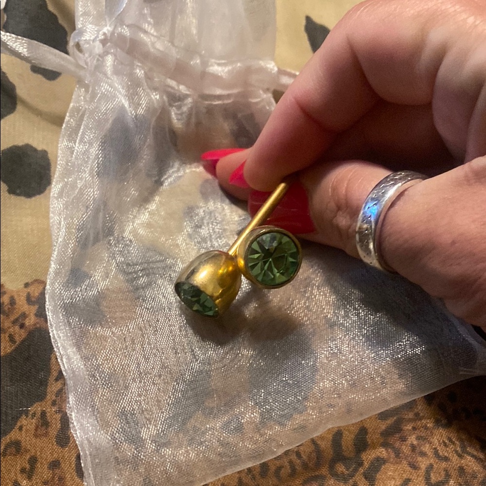 Festive Gold and Green scarf jewelry Accessories